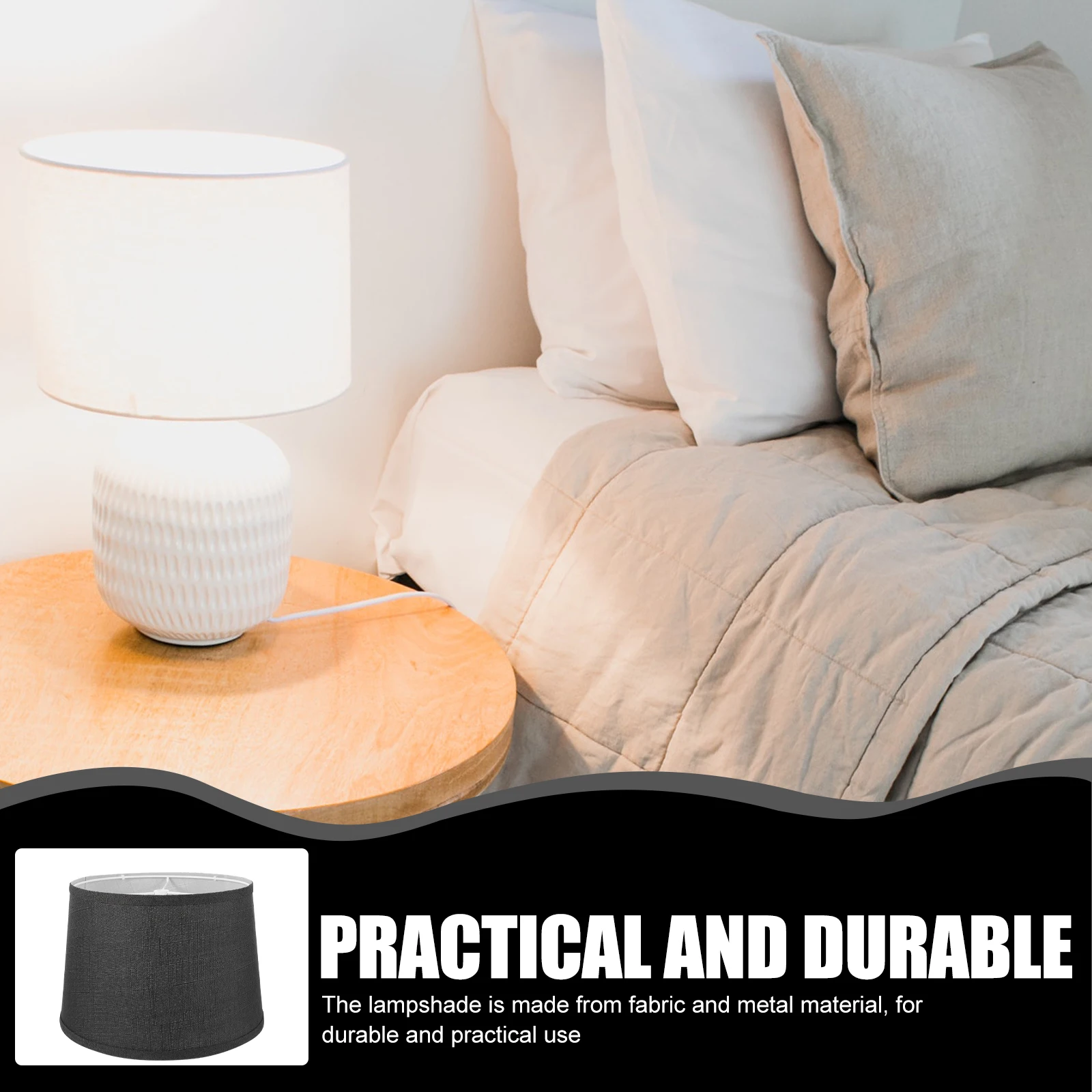 

Fabric Lampshade Cloth Cover Decor Chandelier Replacement Wrought Iron for Table Covers