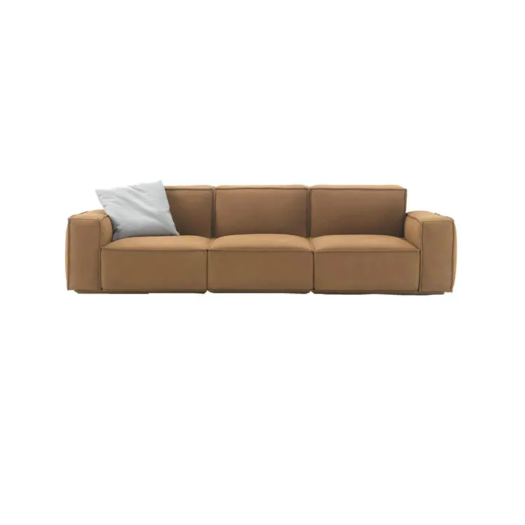 

#Modern Luxury Italian Living Room Sofa Sets Genuine Leather Loveseat Couch Hotel Lobby 3 Seater Sofa Chesterfield for Villa