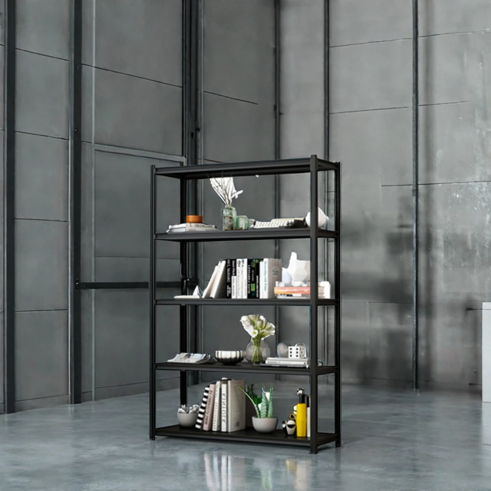 2024 New Design Heavy Duty Industrial Metal Steel Tube Frame Bookshelf Multi-Level Divider Exhibition Racks Home Warehouse Use