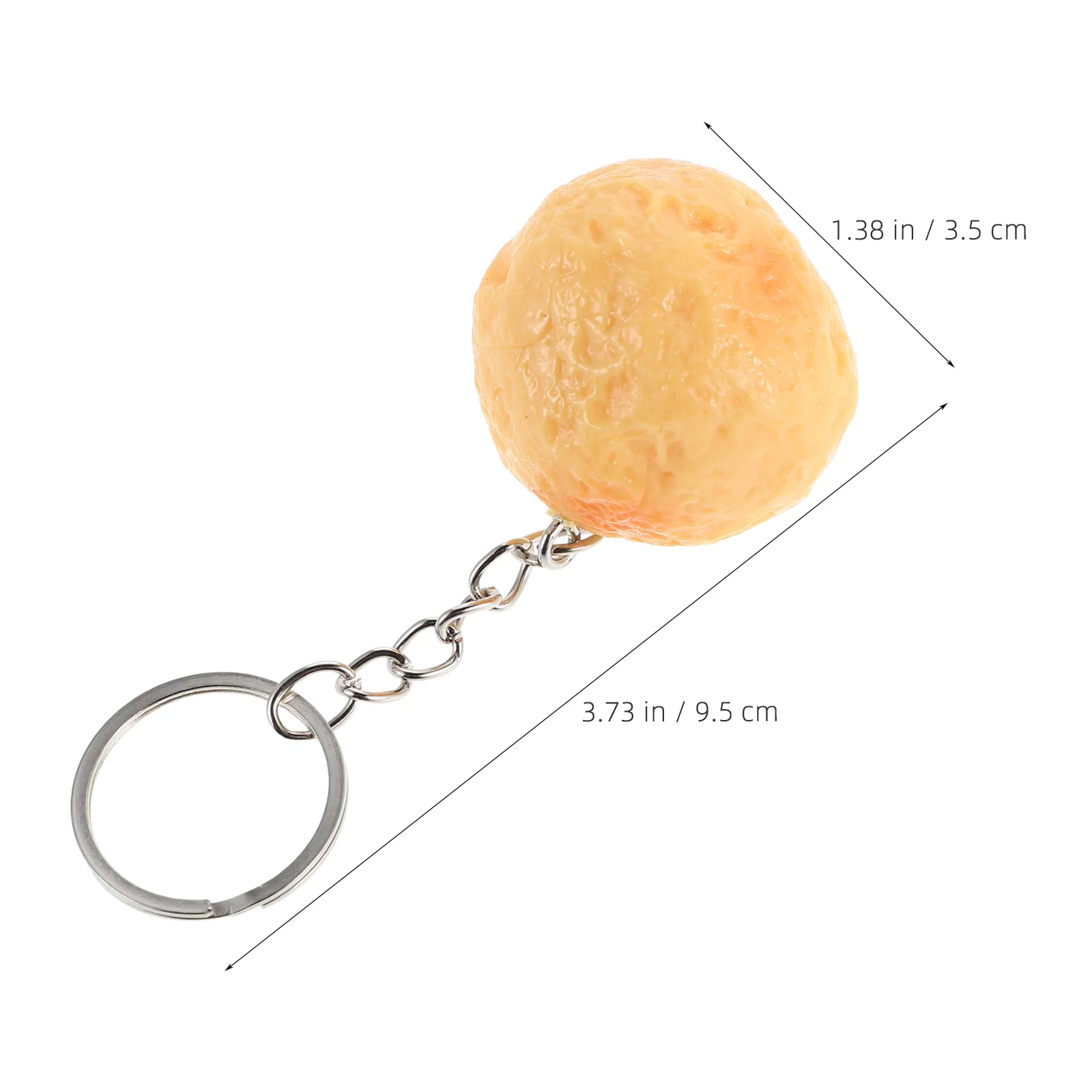 Porte-clés alimentaire mignon, 2 pièces, breloque fruits de mer artificiels pour enfants, jeu de simulation, sac à dos de cuisine, décoration de sac