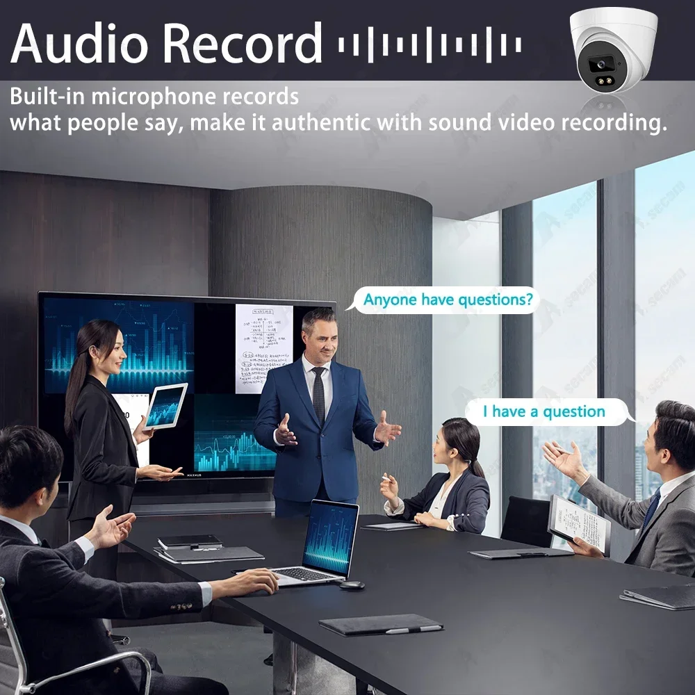 Tuya 4K 8MP 8CH POE NVR System Kit Outdoor Audio Night Vision Security IP Camera System CCTV Video Surveillance Camera