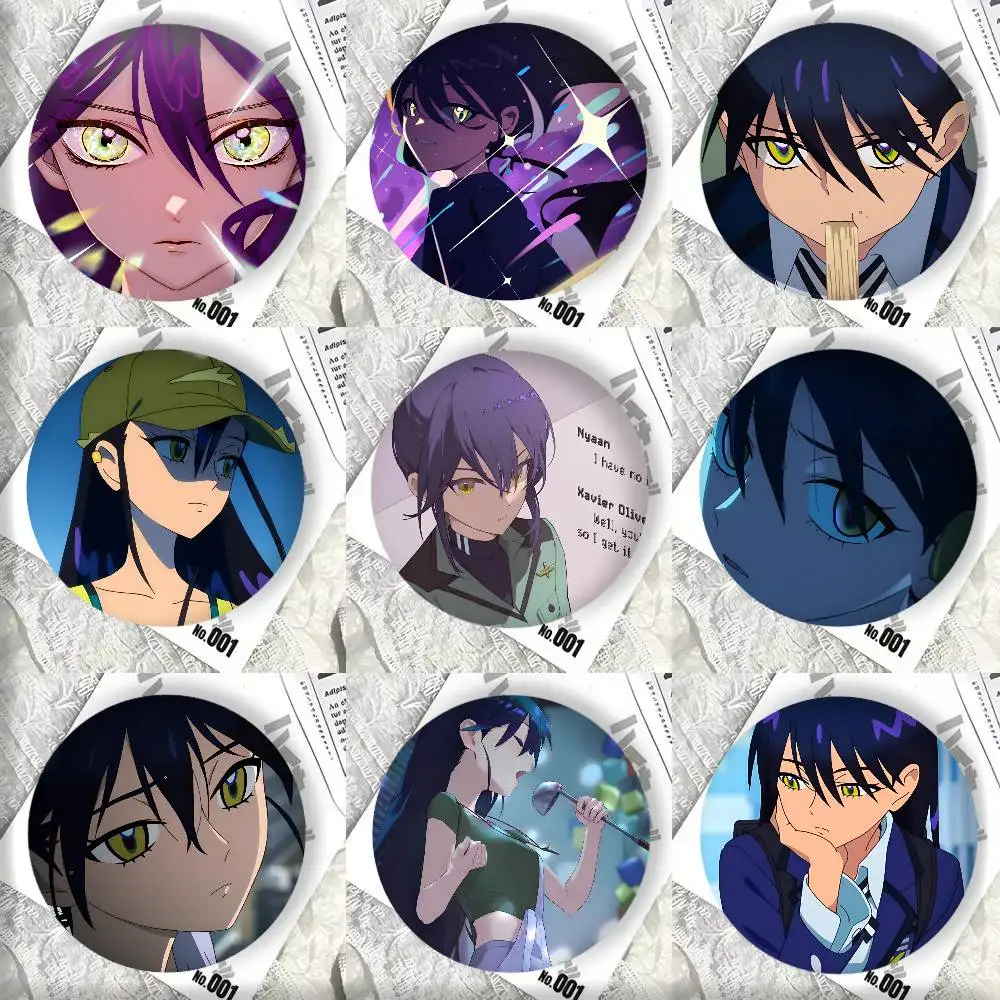 Cartoon M-Mobile S-Suit Anime Girl Nyaan Badge Tinplate DIY Backpack Clothing Accessories Jewelry Pins