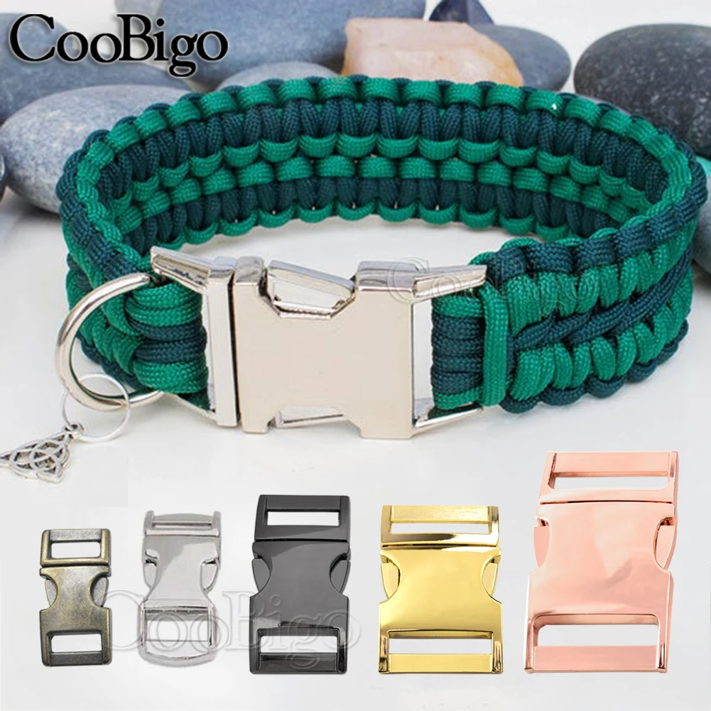 2pcs Metal Side Release Buckles Paracord Bracelet Fastener Clasp for Jewelry Making Wristband Wristlet DIY Accessories 10-25mm