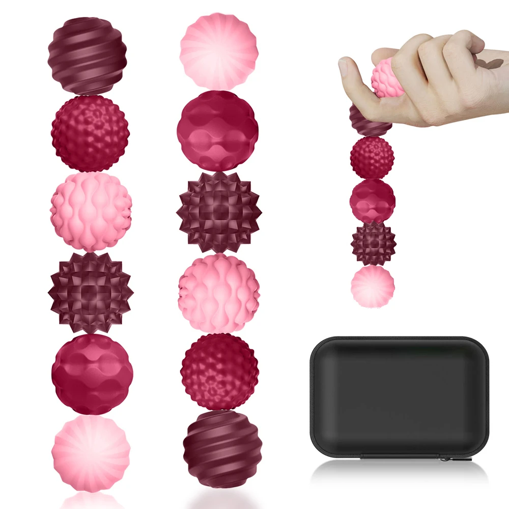 

12pcs Silicone Magnetic Sensory Balls Fidget Toys, Silent Stress Relief Desk Toys for Adults Teens, for Autism ADHD Anxiety