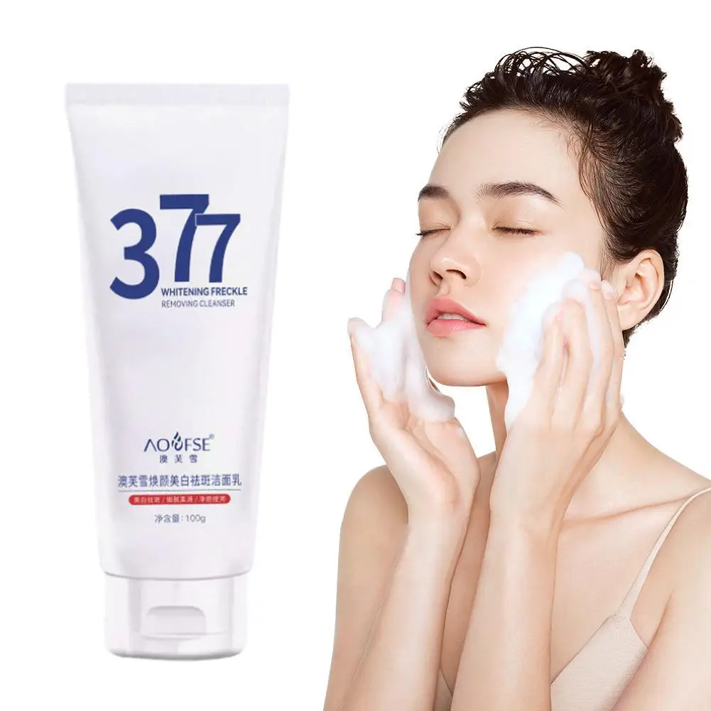 

100g 377 Facial Cleanser Deep Cleansing Whitening Anti-freckle Oil Control Moisturizing Facial Cleanser Pore Cleansing