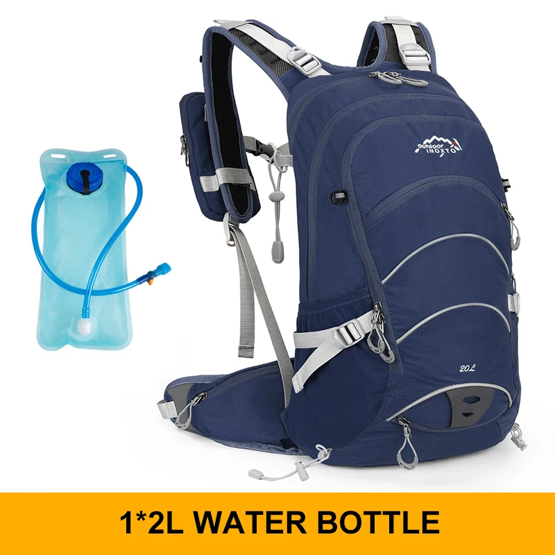 NONE Bergsteigen 20-Liter-Trinkrucksack für Herren, Sportweste, wasserdicht, Camping, Wanderrucksack mit Regenschutz 10