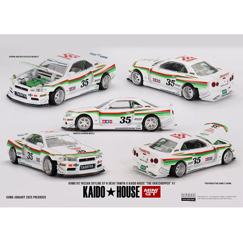 PreSale Kaido House 1:64 AE86 BMW M3 Skyline GTR R34 NSX M3 Honda CIVIC 510 R33 غطاء محرك السيارة القابل للفتح دييكاست ديوراما نموذج سيارة اللعب