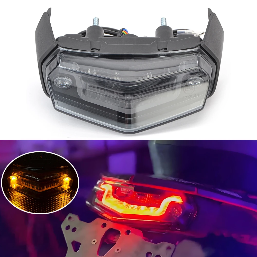 

Motorcycle Rear Brake Stop Lamp Integrated Turn Signal Flasher For YAMAHA Tenere 700 Rally World Raid XTZ700 T7 LED Tail Light