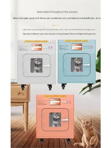 Fully Automatic Pet Washing Machine Pet Cleaning Machine Dog Cat Washing Drying Disinfection All-in-One Machine
