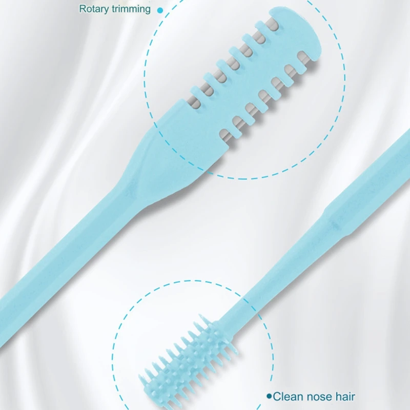 X17A 2025 НОВАЯ машинка для стрижки волос на носу 2 в 1, двухсторонний нож для волос в носу, портативное руководство 360 °   Вращающийся триммер для волос в носу