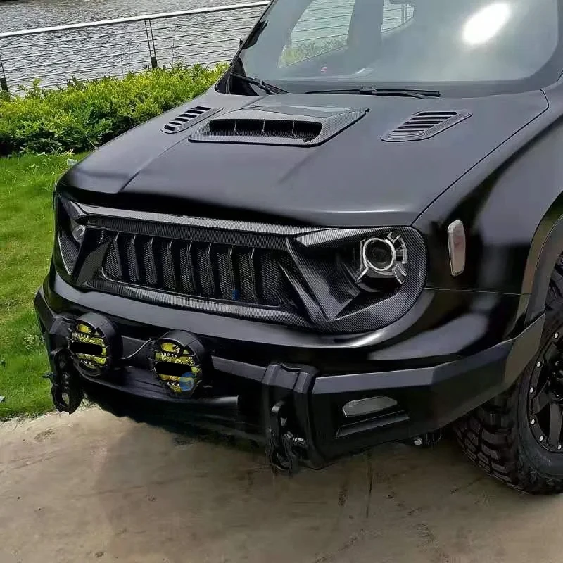 Carbon Fiber Front Bumper Grille for Renegade 2015-2018