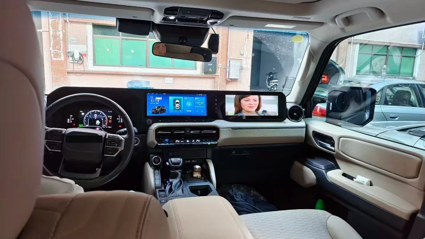 Dual 24.6 Inch Car Accessories Android 14 CarPlay Car Radio HD For Toyota Land Cruiser LC250 Car GPS Navigatio Multimedia Player