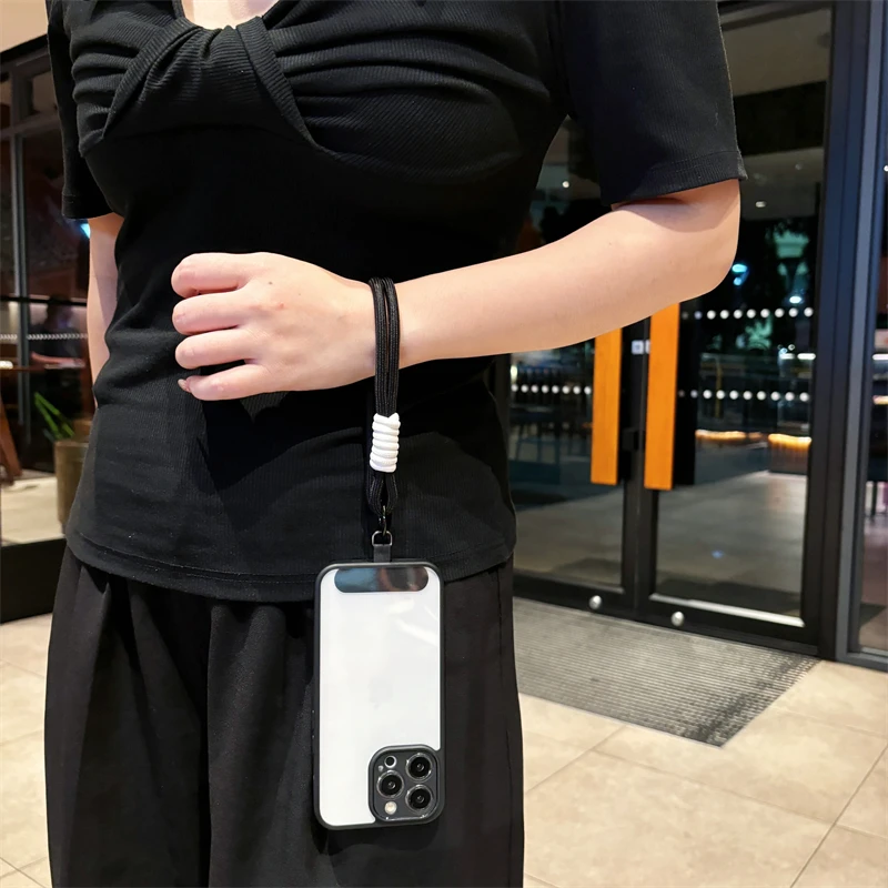เคสสำหรับ Vivo S30Pro mini S20 S19 S18 S17 S15 S12 S10E X200 X80 Lite FE Pro แบบปรับได้ 2IN1 สายคล้องคอ อะคริลิคใส