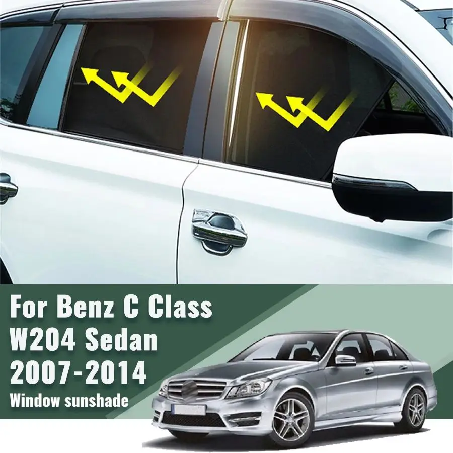 

For Mercedes Benz C Class W204 Sedan 2007-2014 Car Sunshade Shield Front Windshield Curtain Window UV Protection Sun Shade Visor