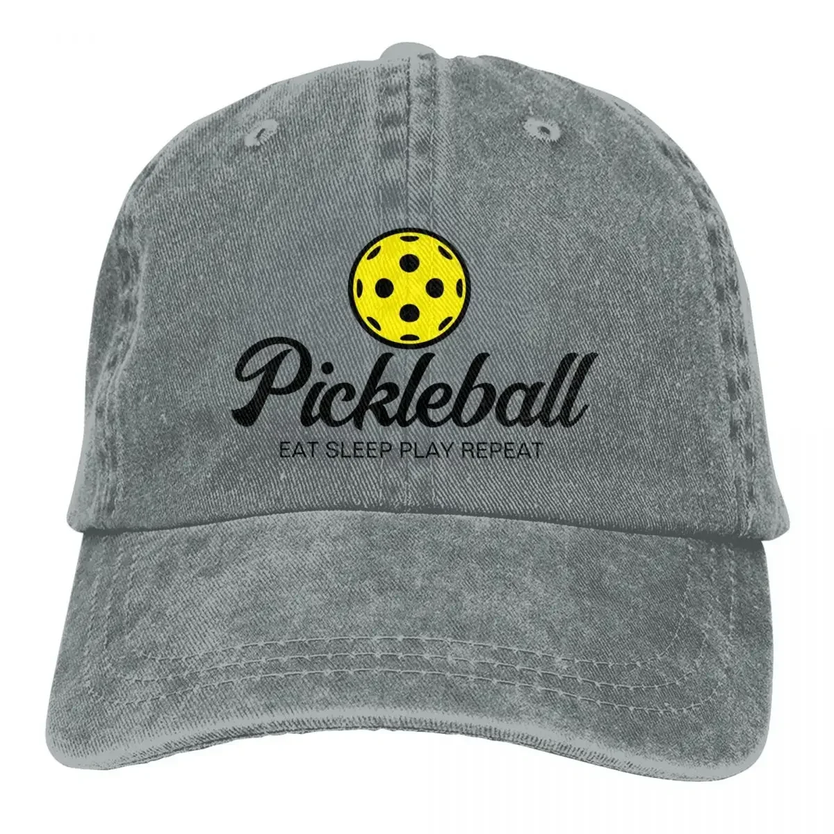 Pickleball Lover Enthusiasts Baseball Cap Merch Fashion Distressed Denim Racket Paddle Sport Headwear Men Summer Hats Cap