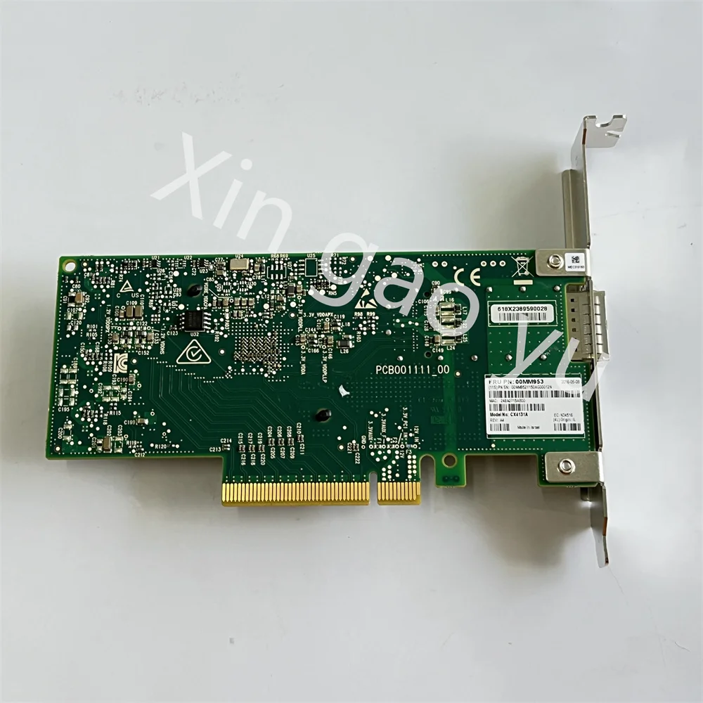 For Mellanox MCX4131A-GCAT CX4131A 50GB ConnectX-4  00MM953 Network Card Fiber Optic Card 100% Testing Perfect