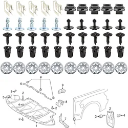 Undertray Engine Under Cover Fixing Clips Exhaust Heat Shield Nut Washers Trim Panel Mud Flaps Screw For Audi A3 A4 A6 A8 Q5 TT