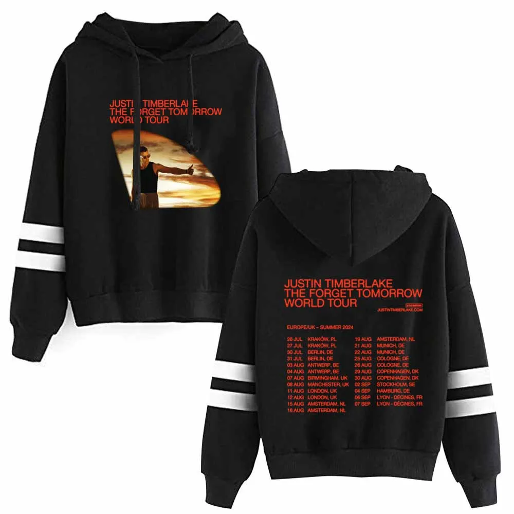 Justin Timberlake The Forget Tomorrow World Tour European/UK 2024 Music Fans Gift Hoodie Unisex Printing Sweatshirt Casual