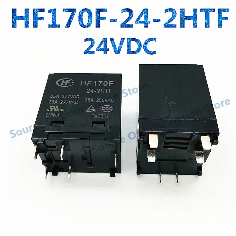 1PCS Solar Relay HF170F-12/24-2HTF 12V 24VDC 6Pin 35A277V