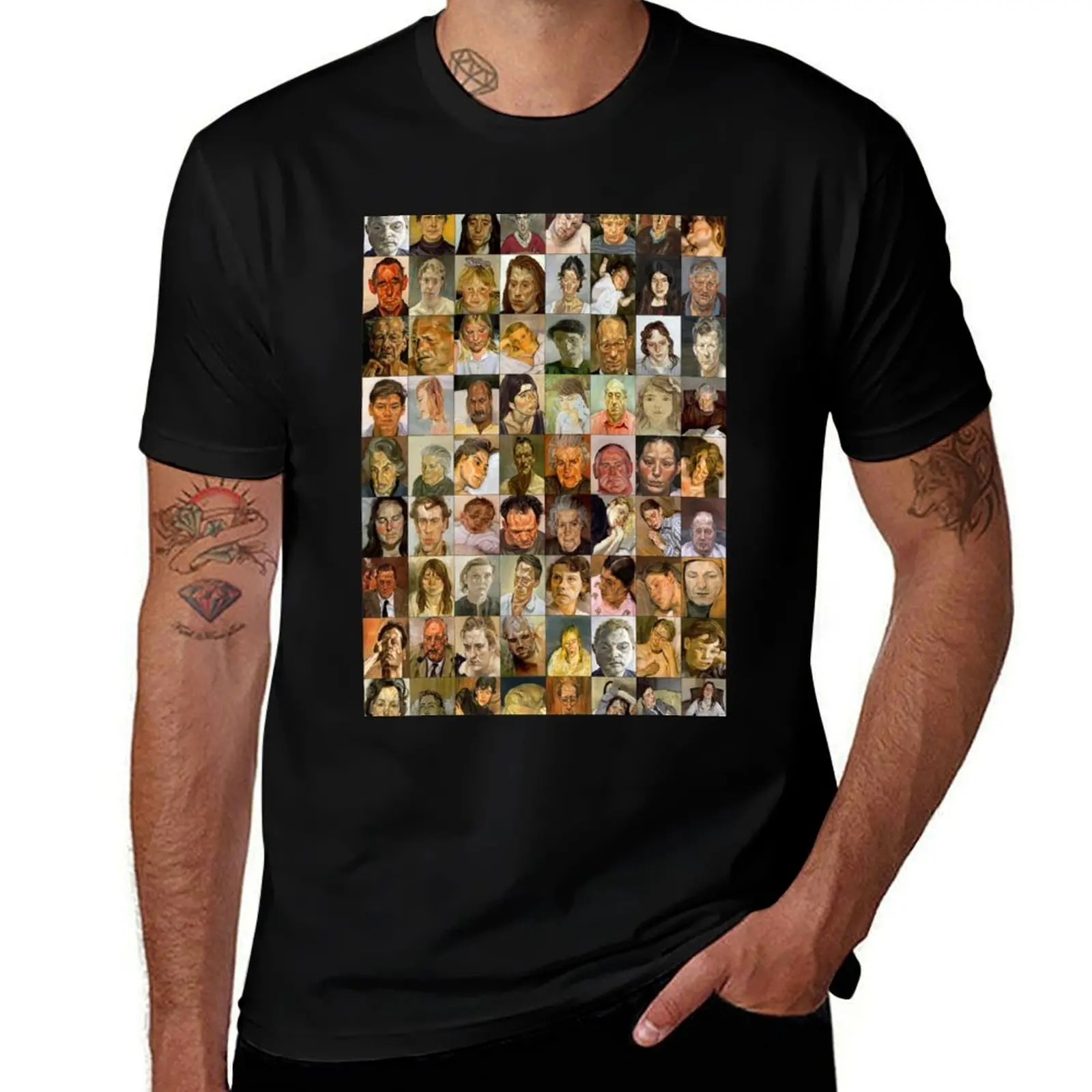 Lucian Freud T-Shirt Large Size Casual Short Sleeve Top