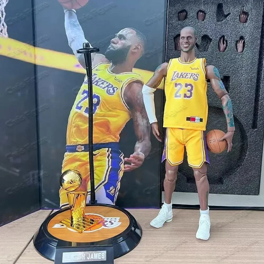 In Stock, Fast Shipping NBA Basketball Superstar James, Lakers No.23 Jersey, 1/6 Scale Action Figure Toy Collection - view 3