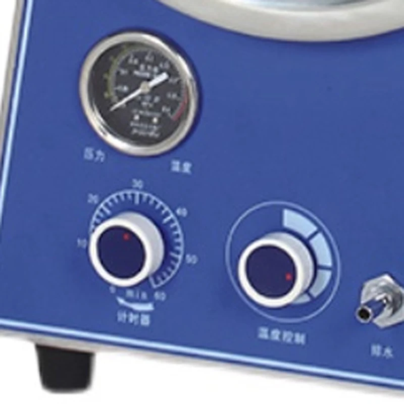 Sterilizzatore a vapore da 24 litri Sterilizzatore per autoclave sterilizzatore a vapore a pressione desktop interamente in acciaio inossidabile 1500W