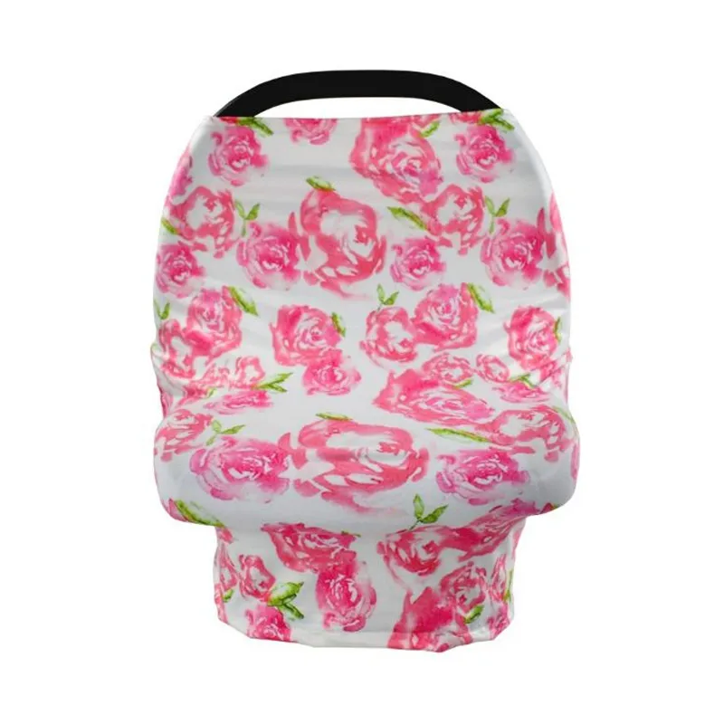 Multi-Use Baby Car Seat Cover Soft Breathable Nuring Cover for Stroller High Chair and Shopping Cart