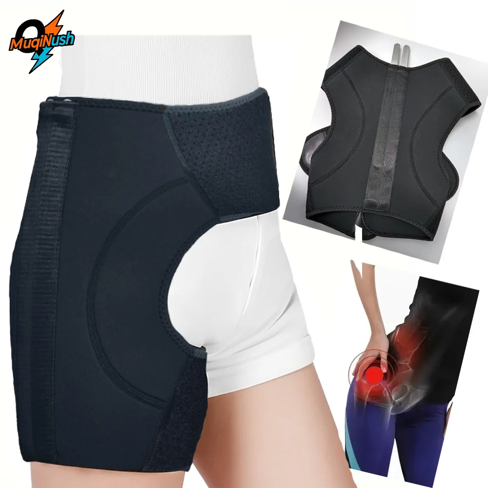 

Компрессионный бандаж MuqiNush для защиты паховой области и поддержки при ишиасе, для мышц ног, при упражнениях на сгибание бедра, для занятий спортом