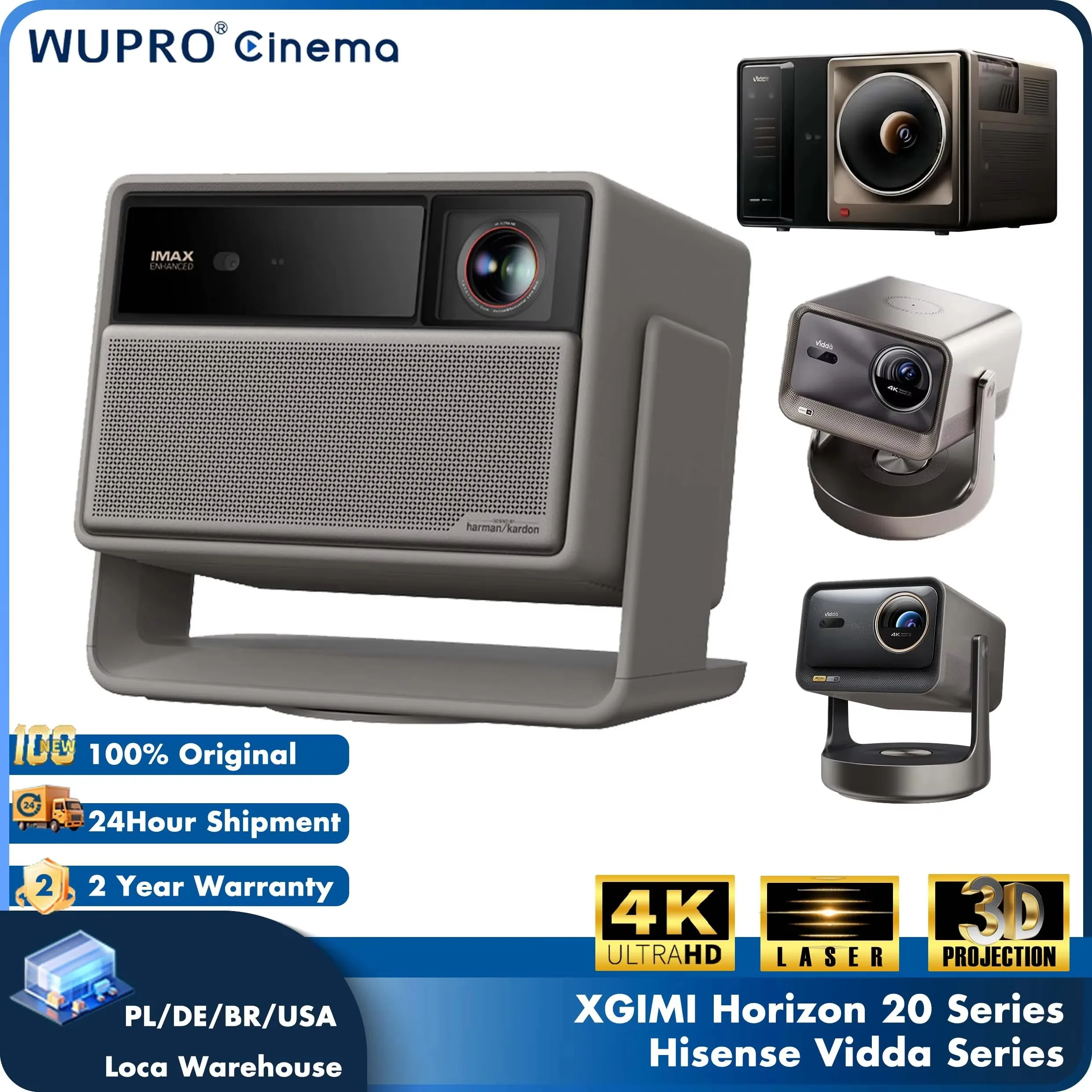 Tendencias 2026, Proyector Láser DLP XGIMI Horizon 20 Max, 5800 CVIA Lúmenes, Google TV, Video 4K UHD, Cine en Casa, Proyector Inteligente
