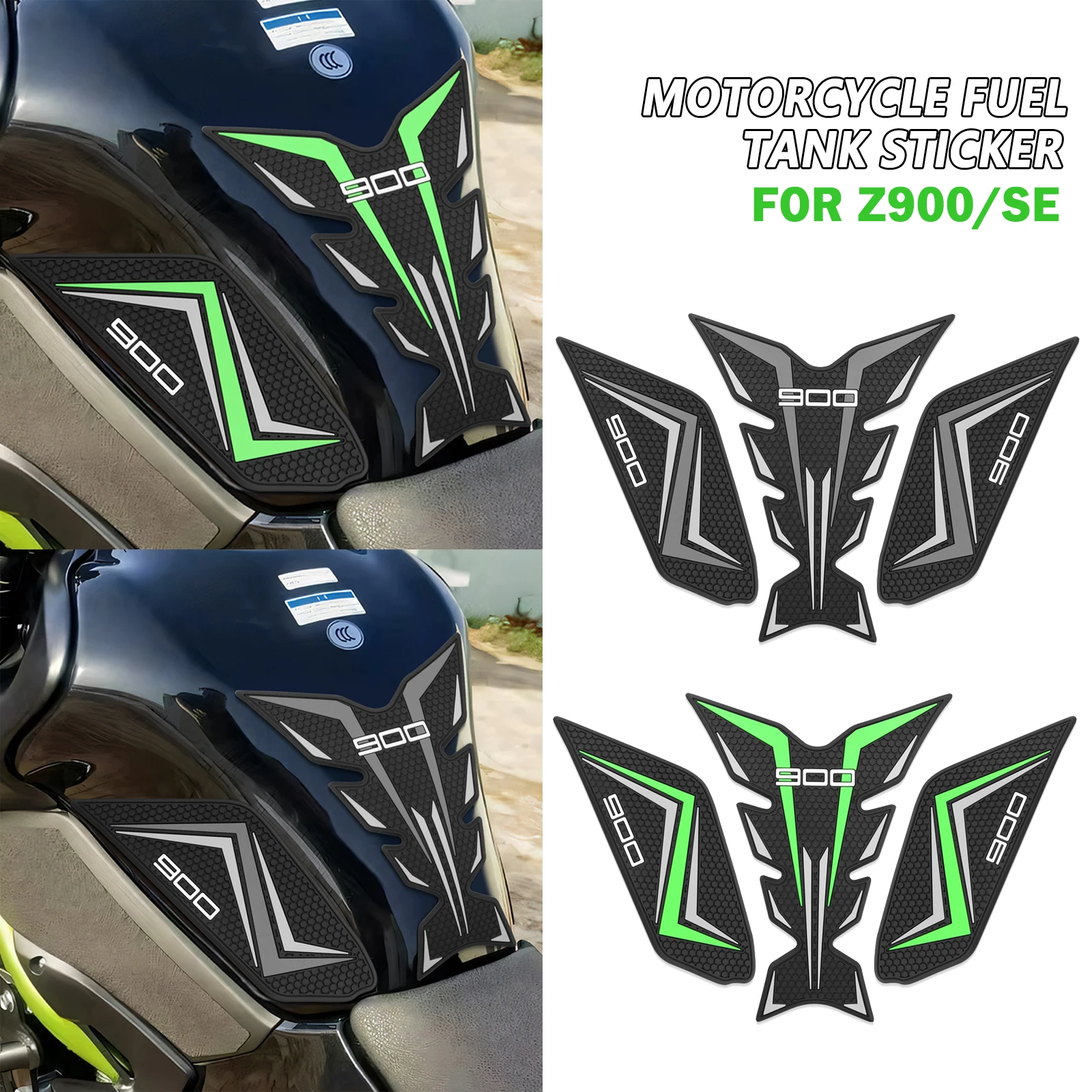 

Motorcycle side fuel tank pad For Z900 SE Z 900 Z900SE 2025 z900 2017-2025 Tank Pads Protector Stickers Knee Grip Traction Pad