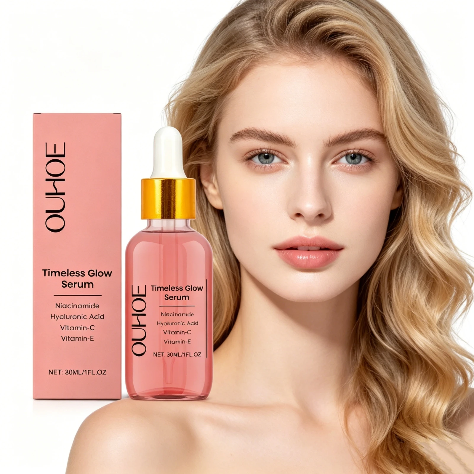 Anti Aging Hyaluronic Acid Serum Hydrating Moisturizing Lifting Anti-Wrinkle Brightening Skin Rejuvenating Face Beauty Essence