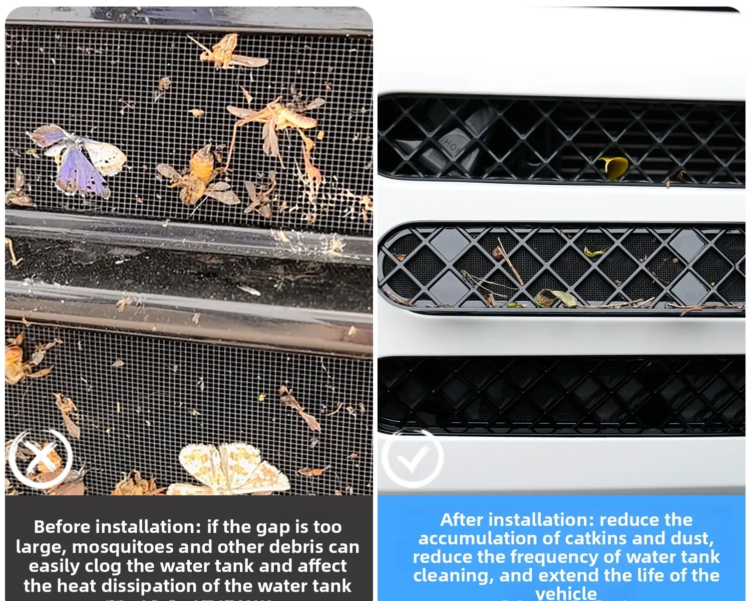 

Новая защитная сетка от насекомых для передней решетки автомобиля BAIC 212 T01, с креплением на защелках, для защиты переднего бака, аксессуары для модификации