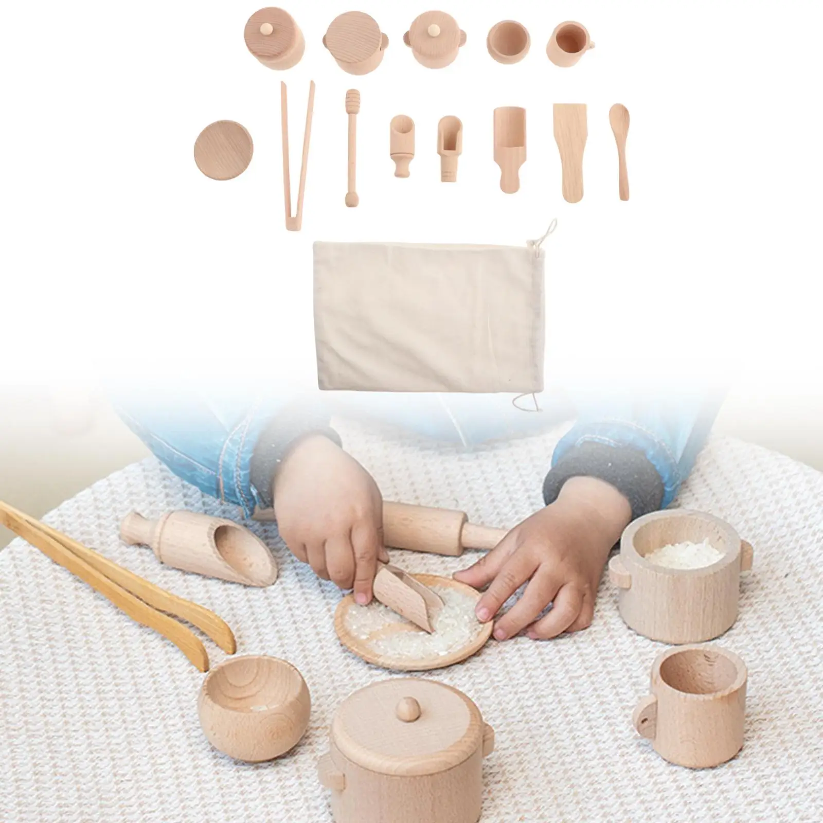 

13 Pieces Afternoon Tea Set Children Tea Party Toy for Children Party Favors