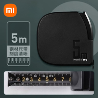 Xiaomi Tape Measure Self-locking Steel Tape 5m Portable Woodworking Measure Gauging Tool Retractable High Precision Meter Ruler