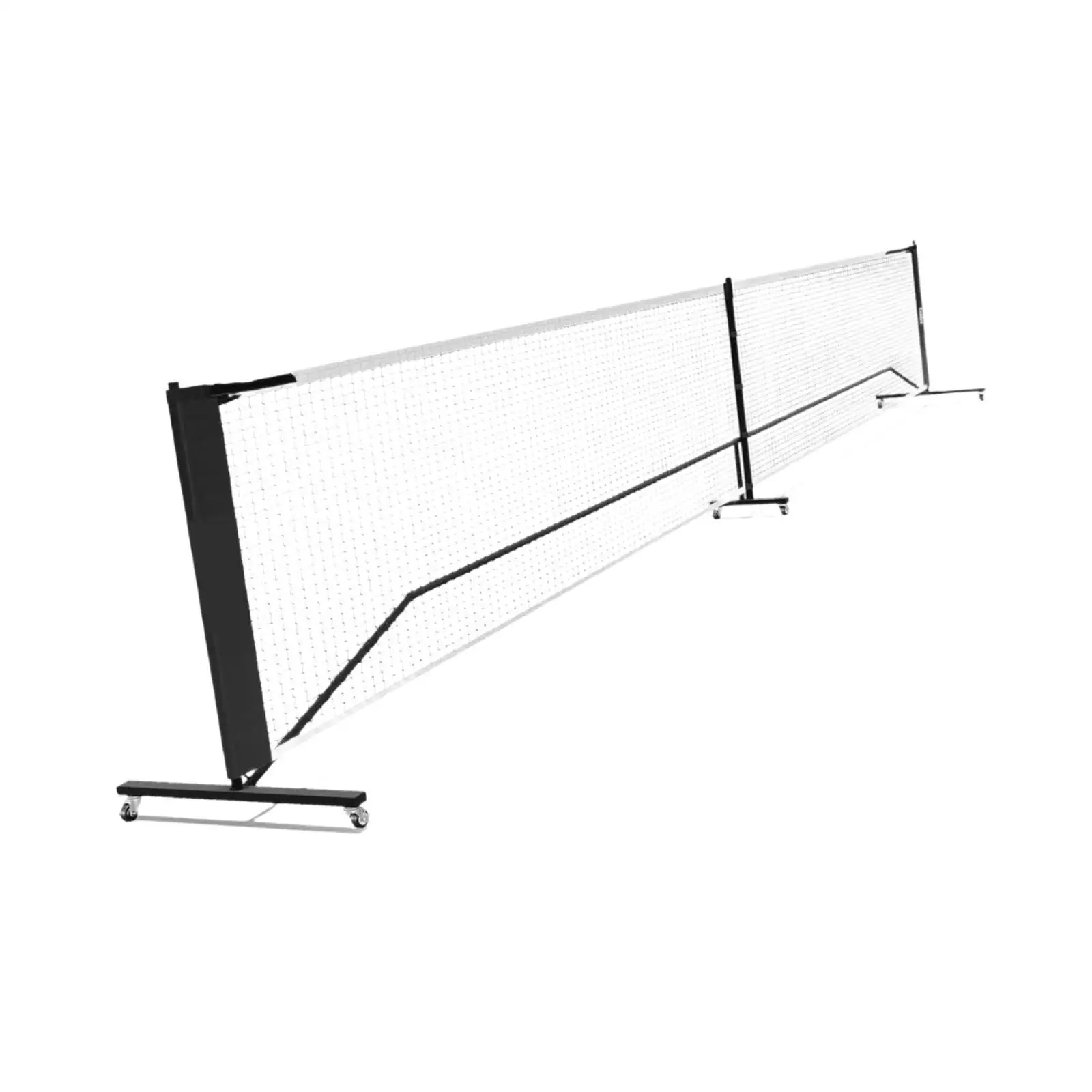

Pickleball Net on Wheels 22ft with Steady Metal Frame and Strong Polyester Net Sports Net for Indoor Outdoor Pickleball Practice