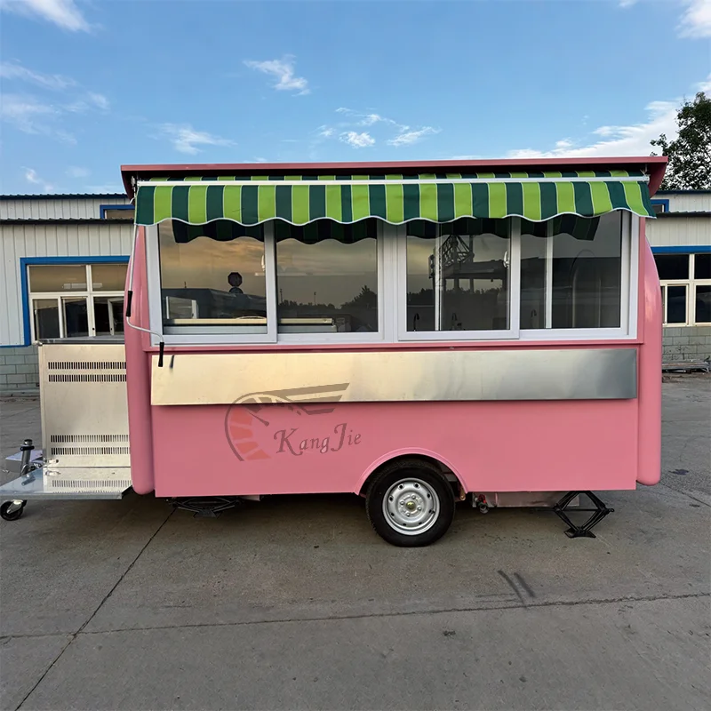 

Small Food Trailer Cart for Snack Business Ice Cream Or Coffee Food Truck Mobile Kitchen for Business Use