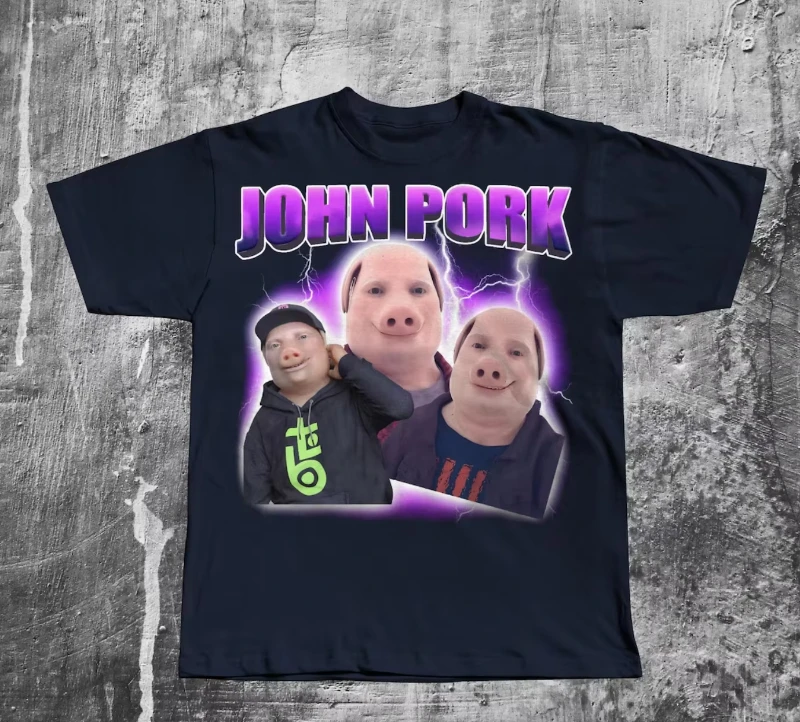 جون بورك مضحك دانك الميمات الرجال تي شيرت مضحك ميمي تي شيرت 100% القطن المعتاد تي شيرت غبي الهدايا الرجال الملابس #1