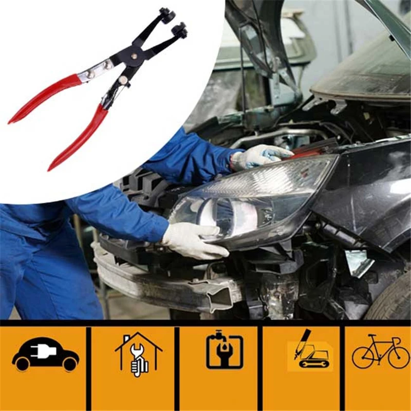 Car Hose Clamp Pliers For Fuel & Coolant Hose Pipe Clips For Auto Car Repair Water Pipe Removal Tools