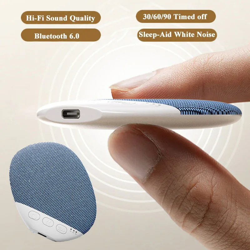 Bluetooth-колонка под подушку с белым шумом для сна, ультратонкий саундбар, MP3-плеер с поддержкой отключения по таймеру на 30/60/90 минут
