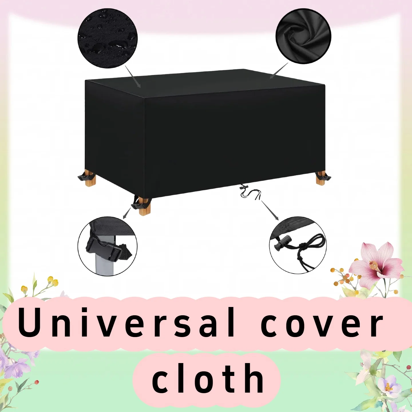 

Outdoor Furniture Cover Patio Garden Table and Chair Dustproof Protective Cover Sunscreen Cover for Garden Patio Furniture