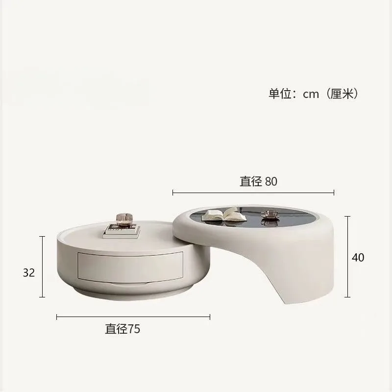 غلاف مقوى منظم لطاولة القهوة، زينة بسيطة وواضحة لتخزين طاولة القهوة، إكسسوارات منزلية فريدة من نوعها من Meuble De Salon #5