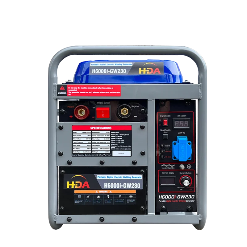 

5KW Large Power Digital Inverter Welding Generator 5000W H6000i-GW230 Multi-function Generator Welder