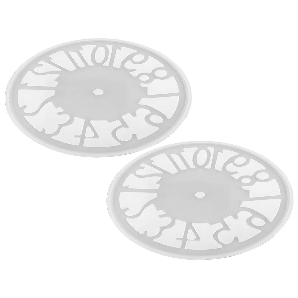 

2 шт. силиконовые формы для часов гибкие формы для литья часов для эпоксидной смолы DIY ремесла многоразовые простые в эксплуатации силиконовые формы