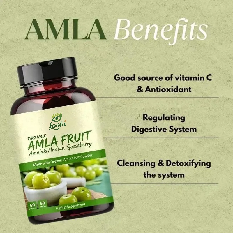 Amla Capsules (Yuganzi) Natural Antioxidant Super Food Herbal Supplement