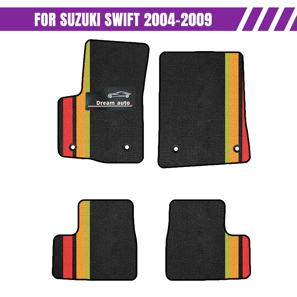 الحصير سيارة مخصصة لسوزوكي سويفت 2004-2009 مقاوم للماء السيارات السجاد القدم Coche اكسسوارات #1