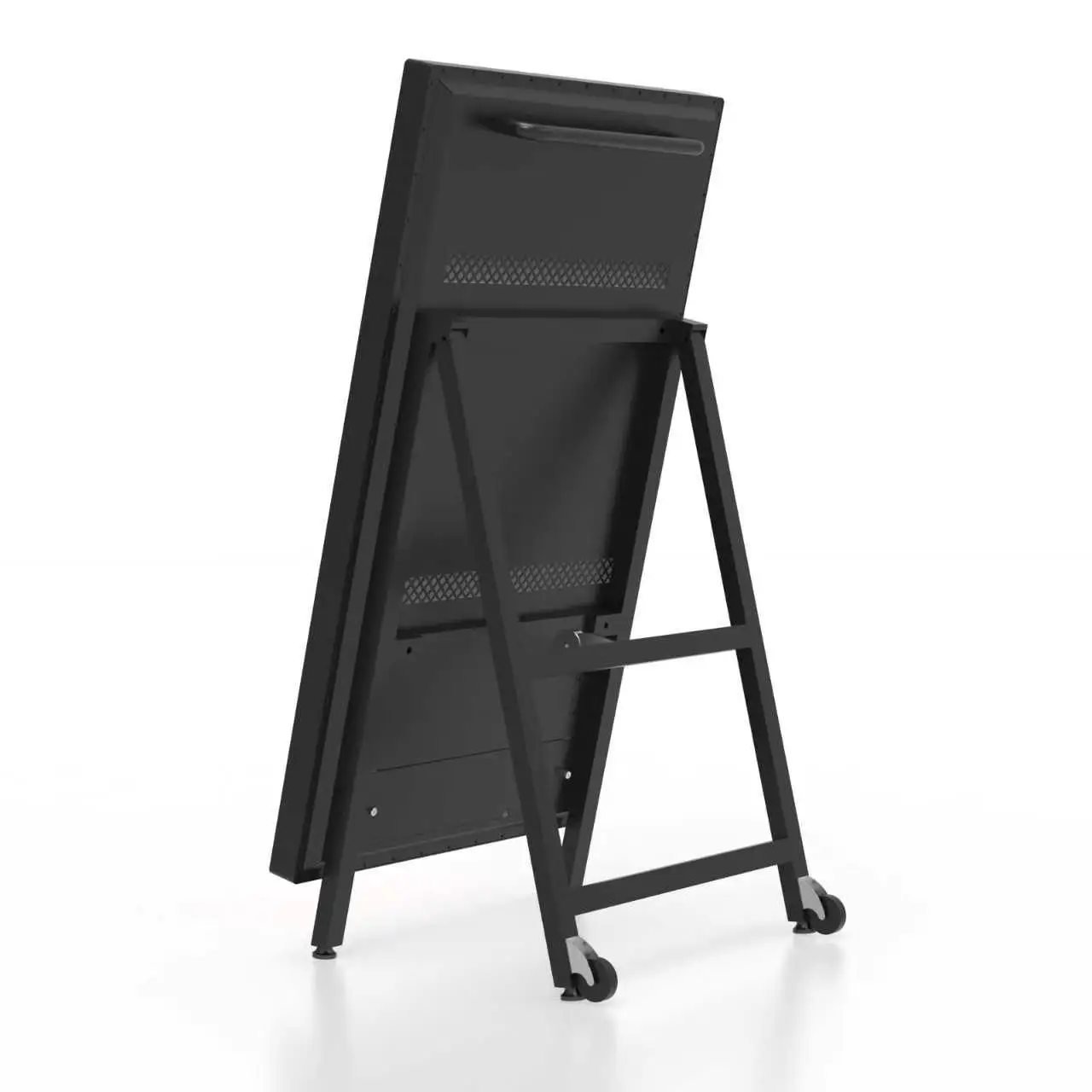 IP65 Waterproof 1500nits High Brightness a Frame Digital Signage With Wheels Movable a Board LCD Screen for Restaurant Sidewalk