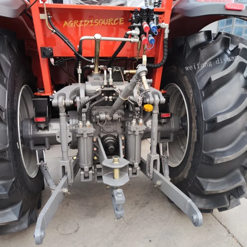 Tractor 4wd de 50HP, tractor con retroexcavadora frontal para agricultura, implementos agrícolas, china