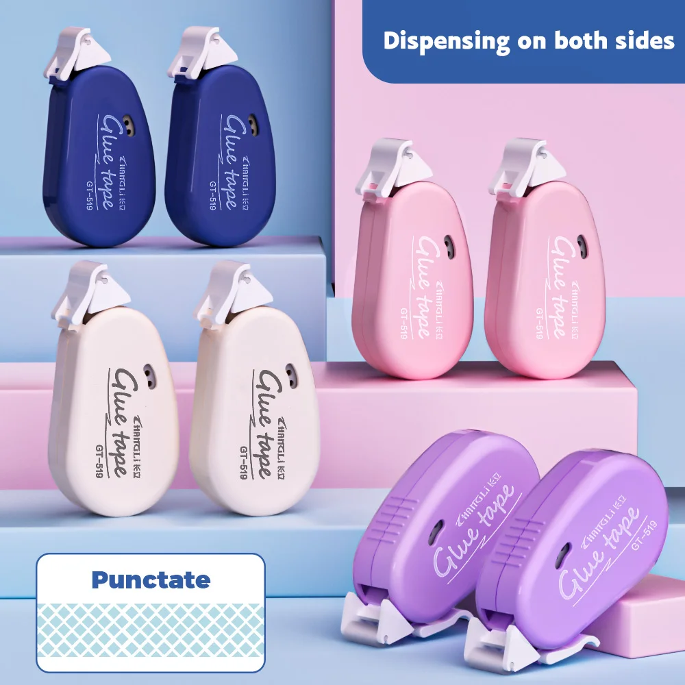 

Двусторонний скотч — 8 упаковок с роликом для поделок, скрапбукинга, офиса, школьных принадлежностей, сезон «Снова в школу»