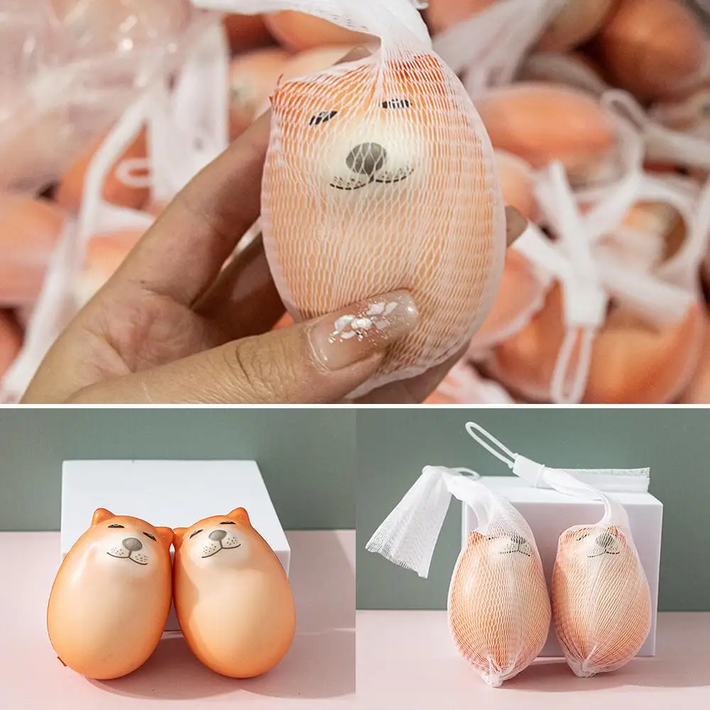 ของตกแต่งโต๊ะทำงานรูปไข่สไตล์ชิบะอินุ 1/3/5/10 ชิ้น ทำจากวัสดุ PU รูปทรงไข่เหมือนจริง ของตกแต่งบ้านและสำนักงาน ของขวัญคริสต์มาสสุดสนุก