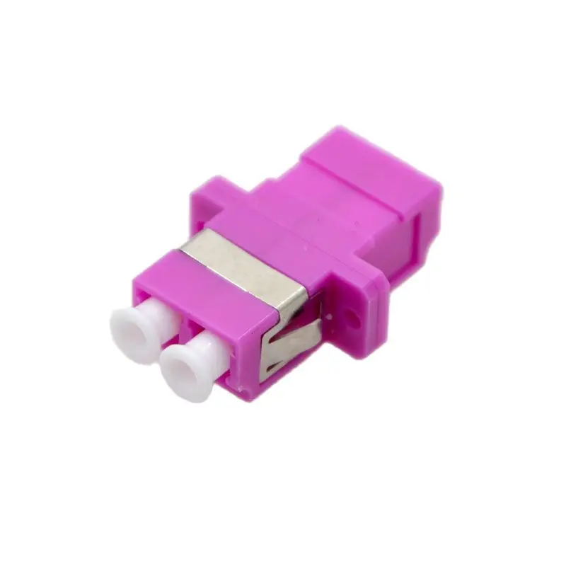 10pcs New Optic Fiber Adapter Coupler Connector LC PC APC OM3 OM4 Single Mode Duplex  FLange Connector Low Price wholesale